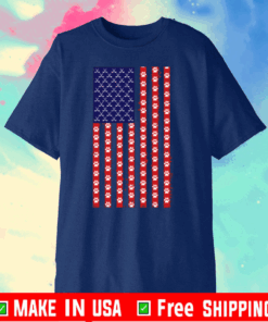 Hockey Dog Lover American Flag Unisex T-ShirtHockey Dog Lover American Flag Unisex T-Shirt