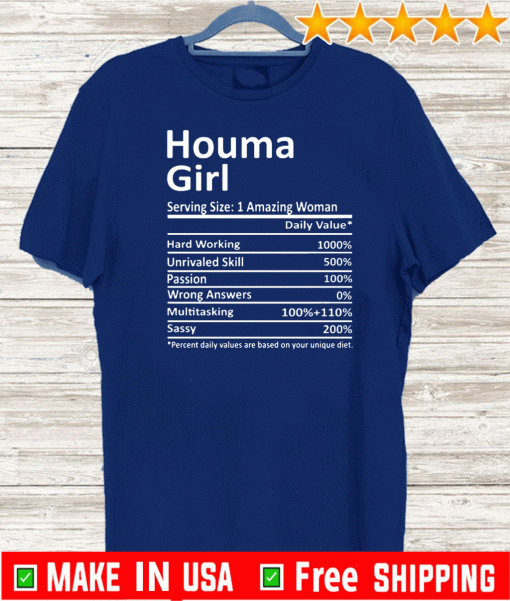 Houma Girl La Louisiana Tee Shirts