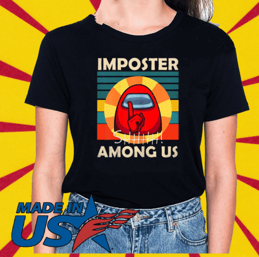 Impostor Among-us funny vintage game sus 2020 T-Shirt