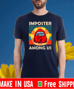 Impostor Among-us funny vintage game sus 2020 T-Shirt