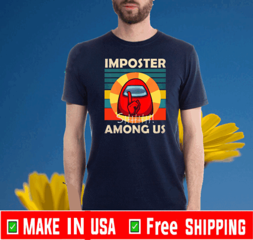 Impostor Among-us funny vintage game sus 2020 T-Shirt