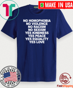 Kurtis Gabriel No Homophobia T-Shirt