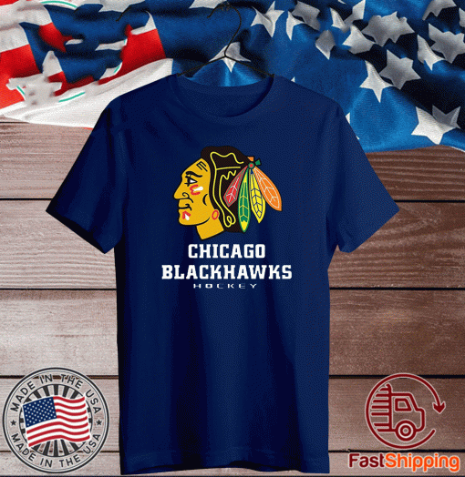 Logo NHL Chicago Blackhawks Hockey T-Shirt
