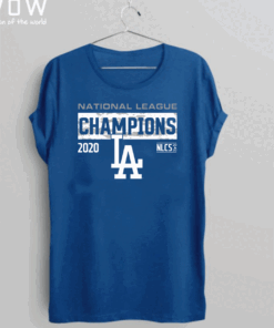 Los Angeles Dodgers 2020 National League Champions Bloop Single Roster For T-Shirt