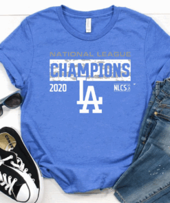 Los Angeles Dodgers 2020 National League Champions Bloop Single Roster For T-Shirt