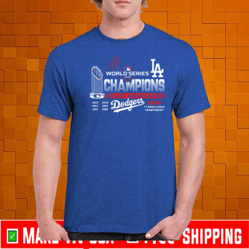 Los Angeles Dodgers - LA 7th championship T-Shirt