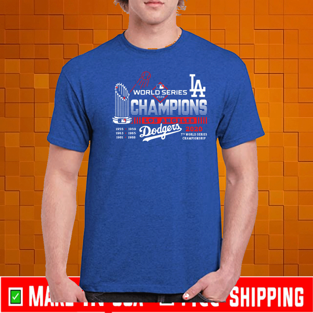 Los Angeles Dodgers - LA 7th championship T-Shirt - ShirtElephant Office