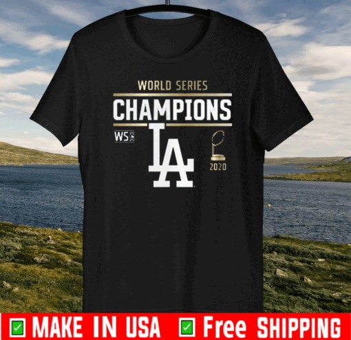 Los Angeles Dodgers 2020 World Series Champions Signature Roster Tee Shirts