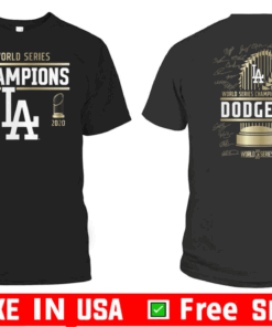 Los Angeles Dodgers 2020 World Series Champions Signature Roster Tee Shirts