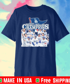 Los Angeles Dodgers 2020 World Series Champions Official T-Shirt