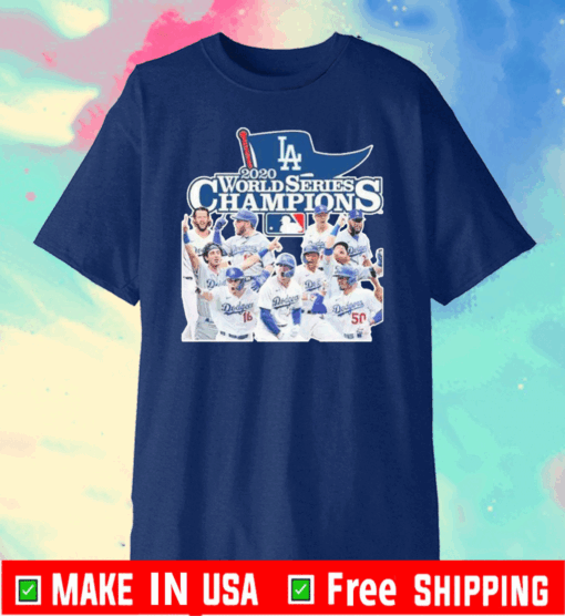 Los Angeles Dodgers 2020 World Series Champions Official T-Shirt