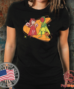 Marvel WandaVision Scarlet Witch & Vision 50s T-Shirt