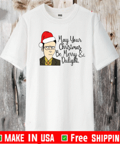 May Your Christmas Be Merry And Dwight Shirt