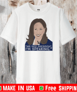 Kamala Harris ‘I’m speaking’ comeback to Mike Pence interruptions appears on T-Shirt
