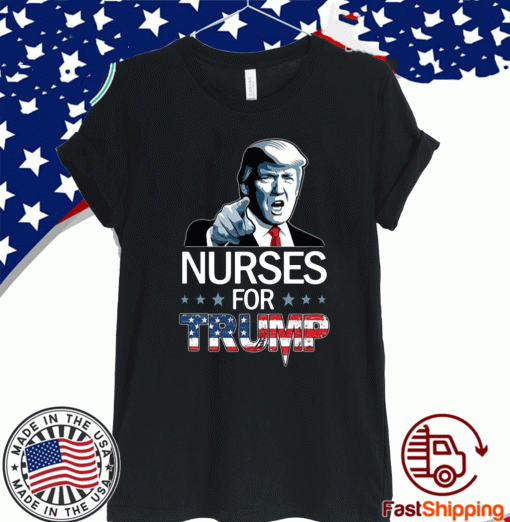 Nurse For Trump Flag US T-Shirt