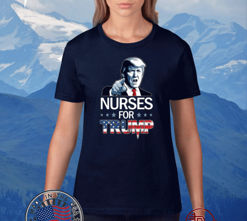 Nurse For Trump Flag US T-ShirtNurse For Trump Flag US T-Shirt