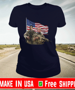 Presidential Soldiers Ronald Reagan & Doncald Trump USA Flag Premium 2020 T-Shirt