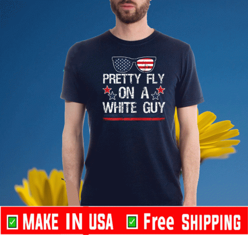 Pretty fly on a white guy US Flag T-Shirt