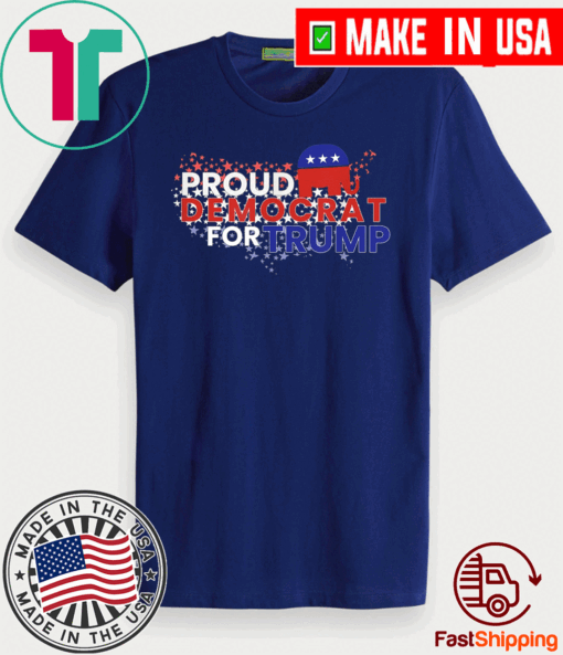 Proud Democrats For Trump Flag US T-Shirt