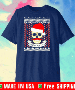 Santa Skull ugly Christmas Tee Shirts