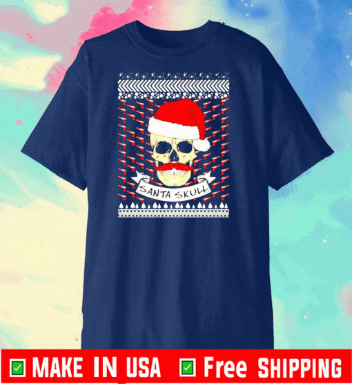 Santa Skull ugly Christmas Tee Shirts