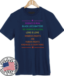 Science Is Real Kindness Is Everything Rainbow Pride Official T-Shirt