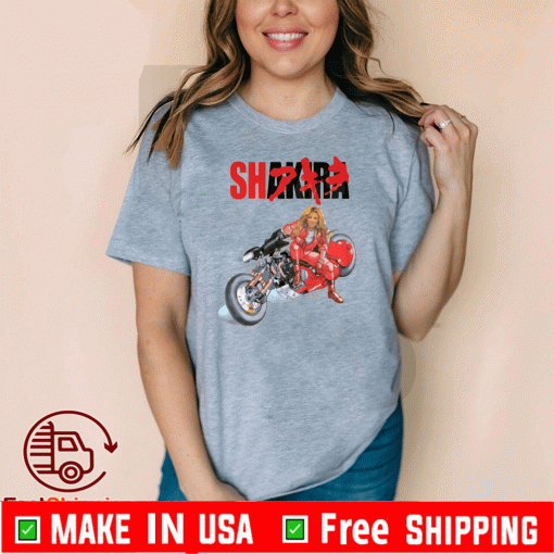 Shakira Akira Shotaro Kaneda Motorcycle Tee ShirtsShakira Akira Shotaro Kaneda Motorcycle Tee Shirts