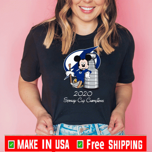Tampa Bay Lightning Mickey Mouse 2020 Stanley Cup Champions Tee Shirts