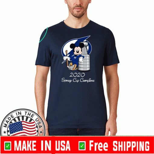 Tampa Bay Lightning Mickey Mouse 2020 Stanley Cup Champions Tee Shirts