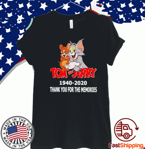 Tom and Jerry Film series 1940-2020 thank you for the memories Unisex T-Shirt