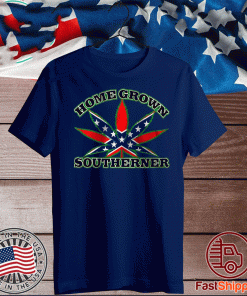Weed HomeGrown Southerner Rebel flag t-shirt