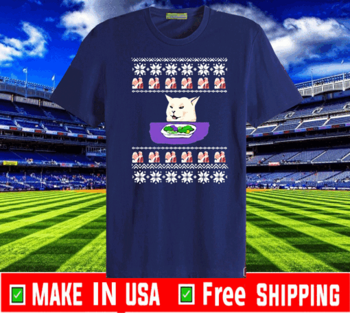 Woman yelling cat meme Christmas 2020 T-Shirt