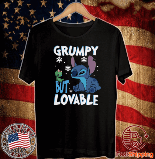 Stitch Grumpy but lovable Christmas Shirt