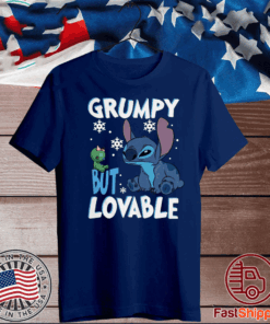 Stitch Grumpy but lovable Christmas Shirt