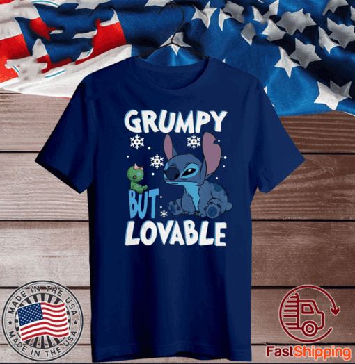 Stitch Grumpy but lovable Christmas Shirt