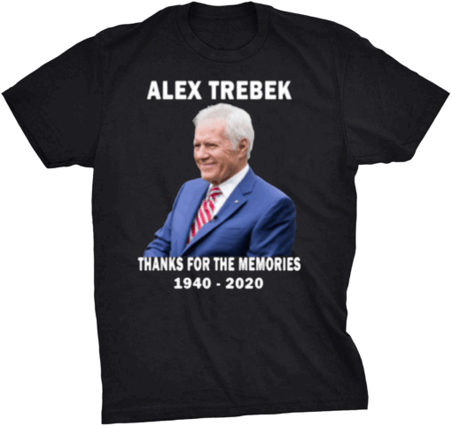 Alex Trebek Thanks For The Memories 1940 2020 RIP T-Shirt