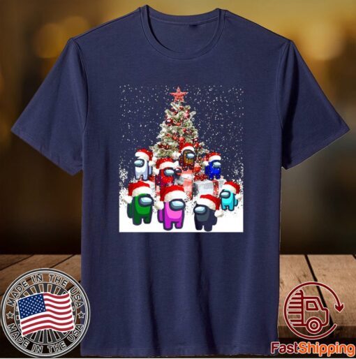 Among Game Us Christmas 2021 Shirt, Merry Sus-mas, Santa Seems Sus, Crewmate Or Impostor Shirt, Gamer Christmas Gift Shirt