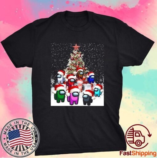 Among Game Us Christmas 2021 Shirt, Merry Sus-mas, Santa Seems Sus, Crewmate Or Impostor Shirt, Gamer Christmas Gift Shirt