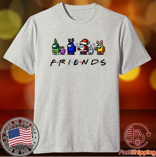 Among Us Christmas Shirt, Gamer Tee, Video Game Shirt, Among Us Friends Shirt