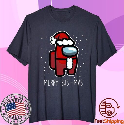 Among Us Merry Susmas Christmas Sweatshirt, Among Us Impostor Shirt, Among Us Friend Christmas Shirt Gift