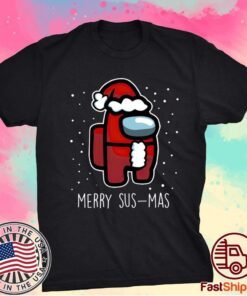 Among Us Merry Susmas Christmas Sweatshirt, Among Us Impostor Shirt, Among Us Friend Christmas Shirt Gift