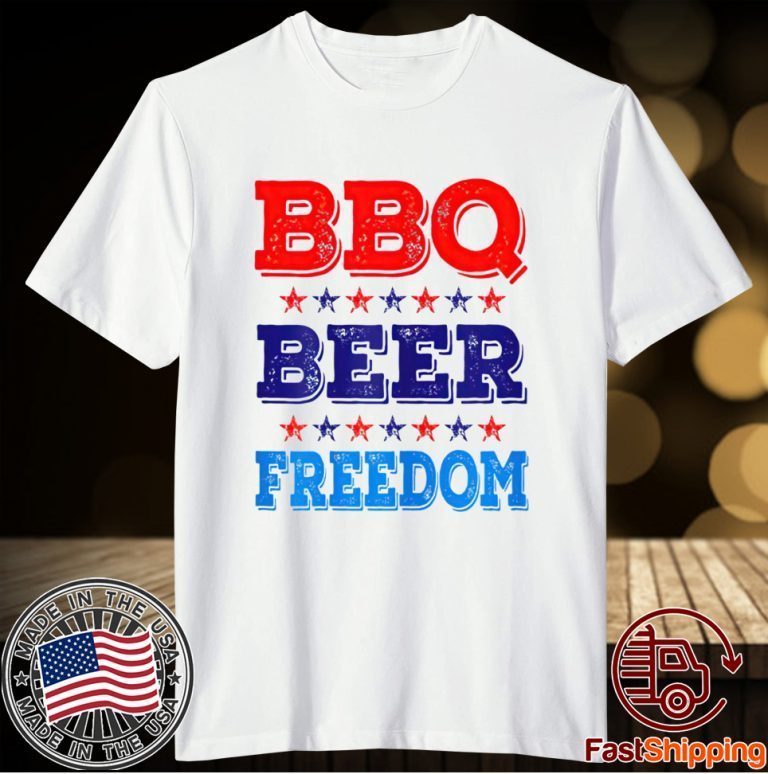 bbq beer freedom t shirt