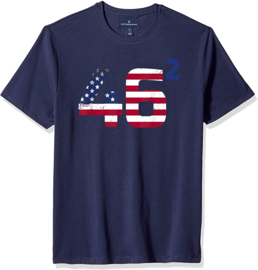 Biden 2024 46 Squared Second Term Presidential Supporter T-Shirt