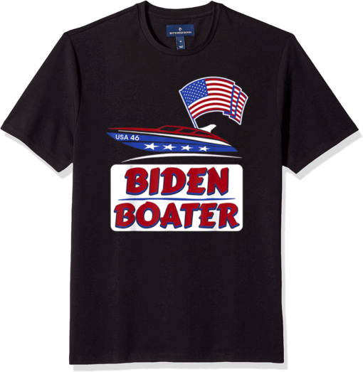 Biden Boater 2020 American Flag Boat Parade USA 46 President T-Shirt
