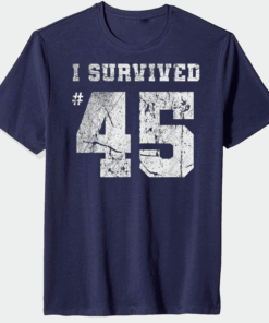 Biden Election Victory Team - I Survived #45 Humor Vintage T-Shirt