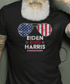 Biden Harris 2020 Aviator Sunglasses American Flag Shirt
