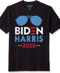 Biden Harris 2020 Distressed Biden Harris vote sunglasses T-Shirt