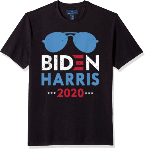 Biden Harris 2020 Distressed Biden Harris vote sunglasses T-Shirt