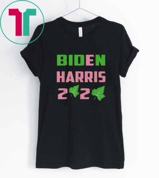 Biden Harris AKA 2020 Election Sorority Green and Pink T-Shirt