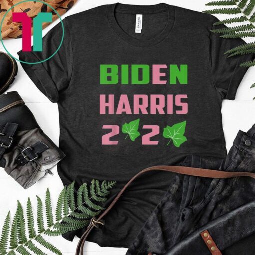 Biden Harris AKA 2020 Election Sorority Green and Pink T-Shirt